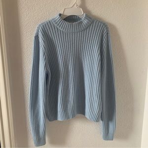 H&M baby blue knit turtleneck